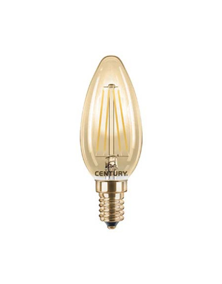 Lampadina century dimmerabile e14 led incanto clear a oliva 6w