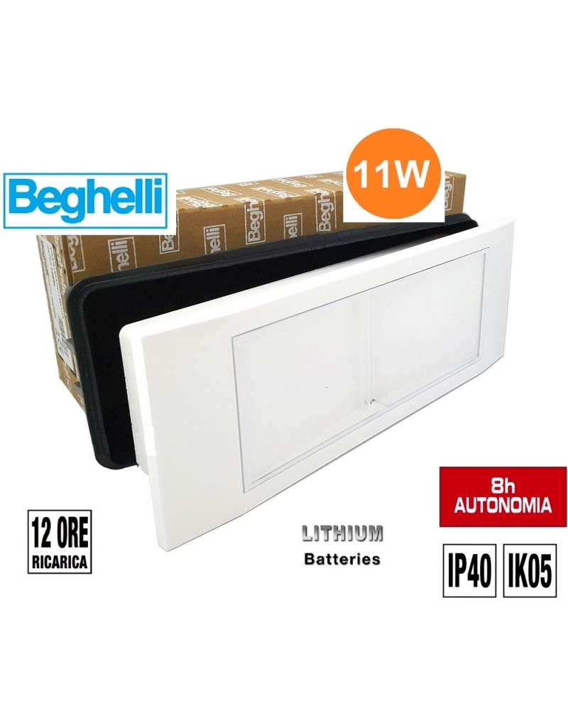 LAMPADA DI EMERGENZA A LED BEGHELLI STILE IN 8106/11 SE8 LI-FE